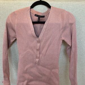 White House Black Market pink sweater